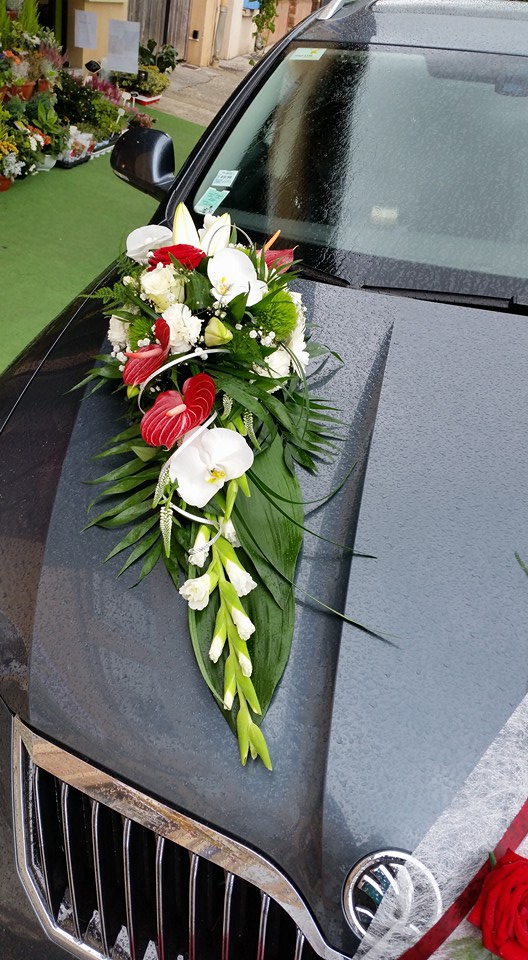 AMARYLLIS - Mariage - Bouquet de Mariée et voiture